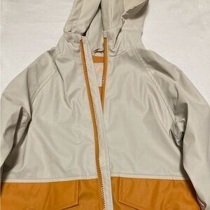 Zara Kids Cream and Orange Raincoat